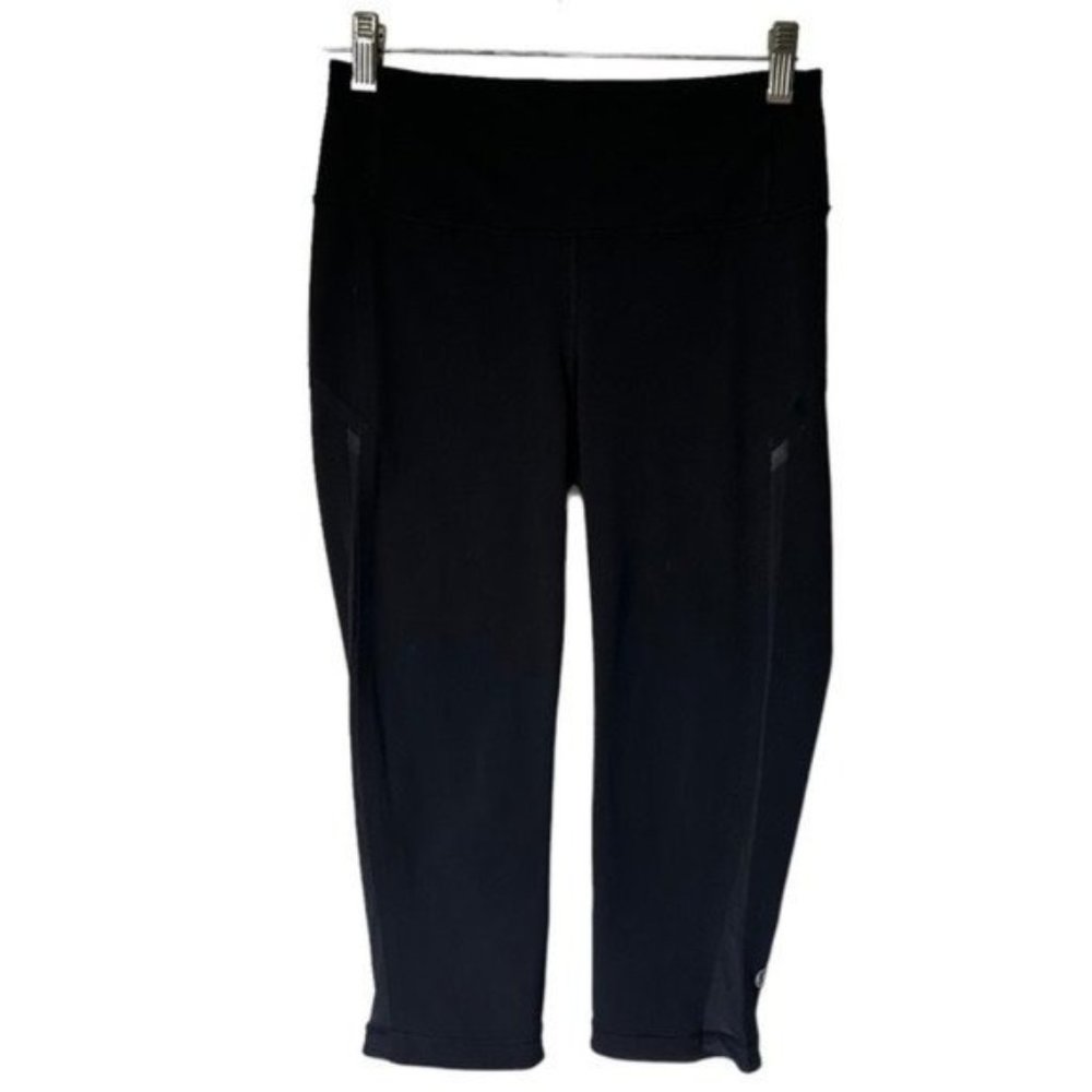 Lululemon Black Capri Cropped Leggings Bottoms Pants Size 4